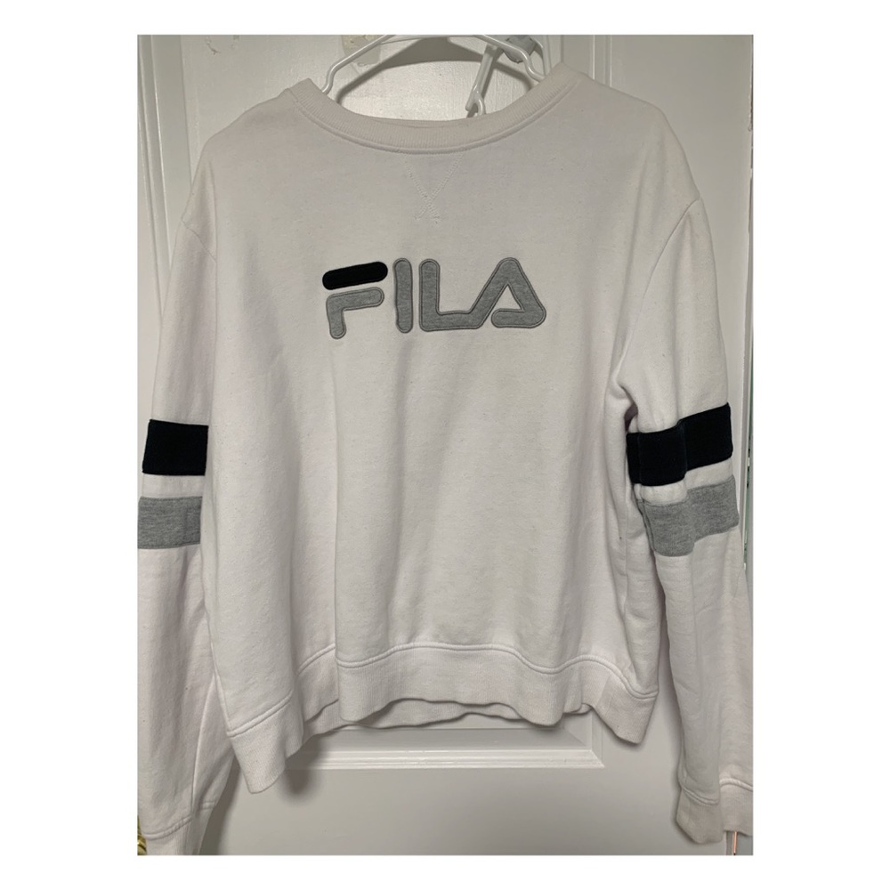 White Fila Crewneck
